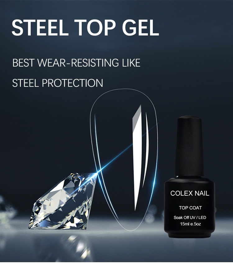 Perfekte Wirkung von Gel Top Coat