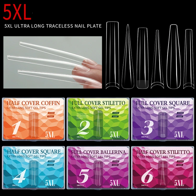 5xl Ultra langer Nagelspitzen