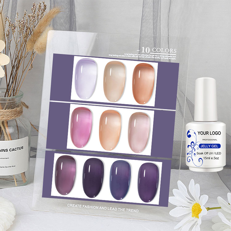 60 Farben Eis Jelly Gel Politur