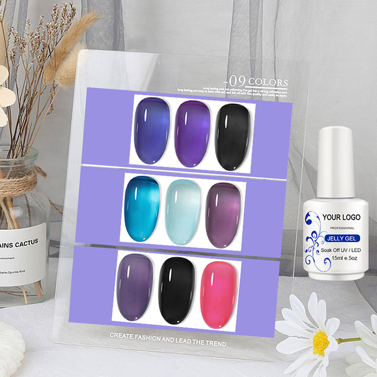 90 Farben Eis Jelly Gel Politur