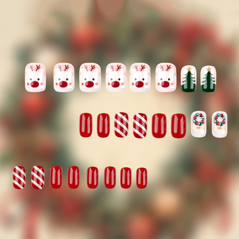 Weihnachts-Kunstnagelset