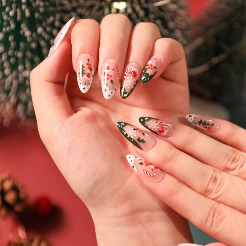 Künstliche Weihnachtsnägel