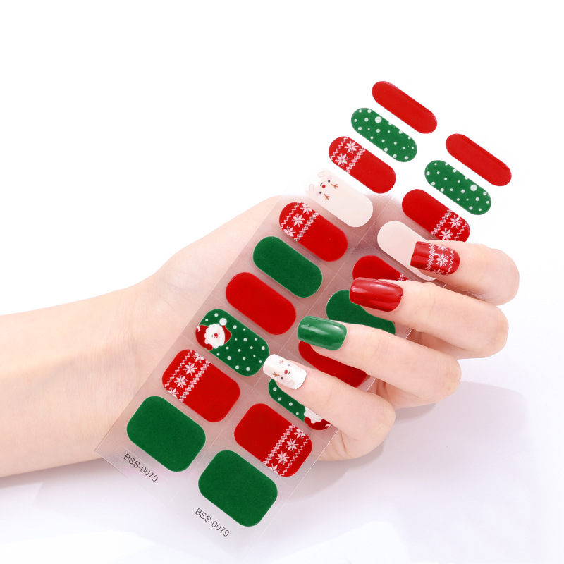 Weihnachtliche Nagelfolien