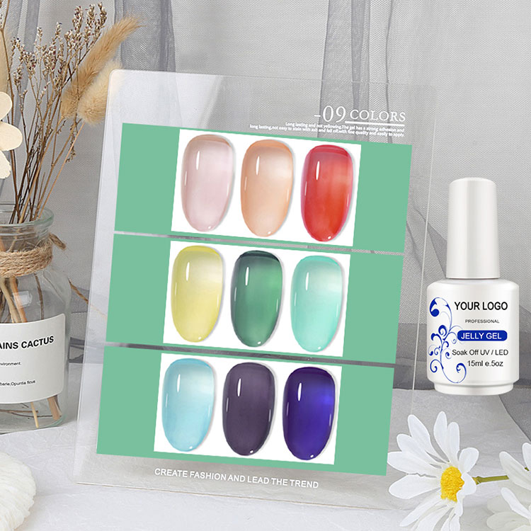 Farbglaseffekt ICE Jelly Gel Politur