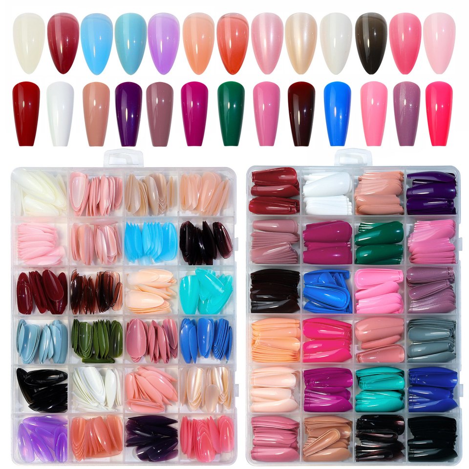 Bunte künstliche Nagelspitzen