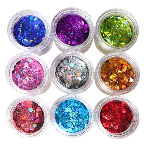 Dekoratives Nagel-Acryl-Glitzerpulver für Nagelzubehör