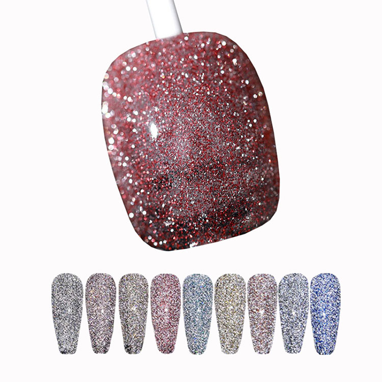 Diamond Rainbow Disco Gel -Nagellack