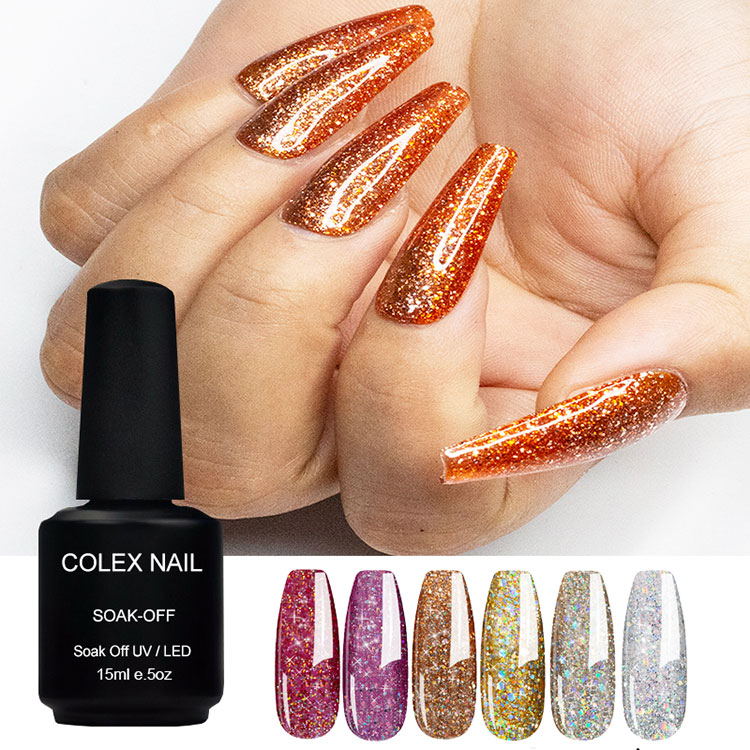 Flash Diamond Farben Glitzer Gel -Nagellack