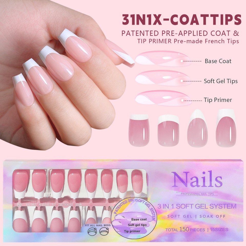 Französische Spitze zum Aufdrücken des Nagels