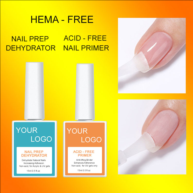 Nageldehydrator und säurefreier Nagelprimer