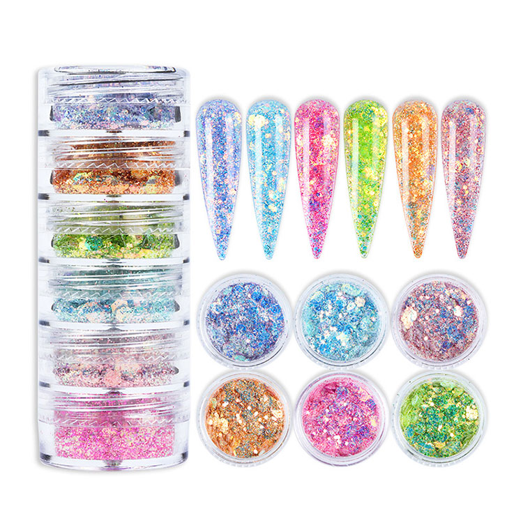 Nagelglitzerpulver