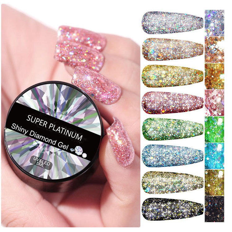 Glänzendes Diamantgel