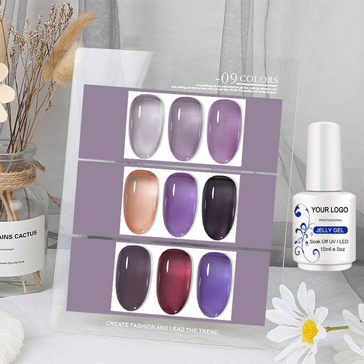 Drei Schicht unterschiedliche Effekt Ice Jelly Gel Politur