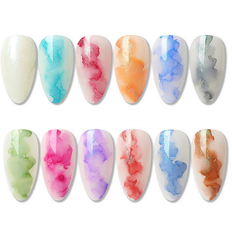 Aquarell -Ausbreitungswirkung blühen Gel