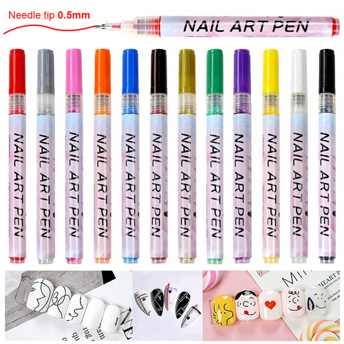 Wasserdichter Kunststoff-Nagelstift, Maniküre-Werkzeug, 0,5 mm